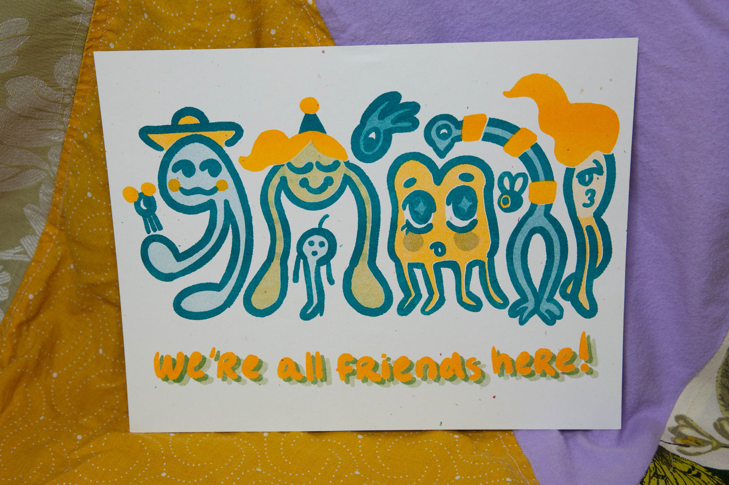 WE'RE ALL FRIENDS HERE RISOGRAPH
